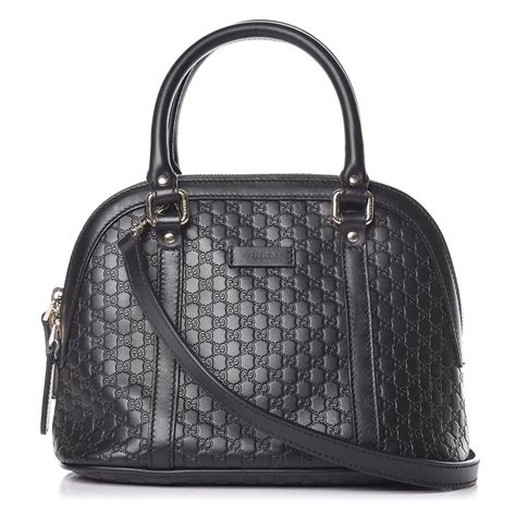 GUCCI Microguccissima Mini Dome Bag Black 